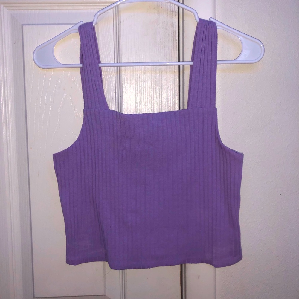 American Eagle Soft & Sexy Lilac Ribbed Tank